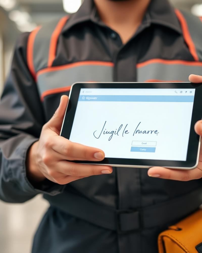 Signature numérique sur tablette